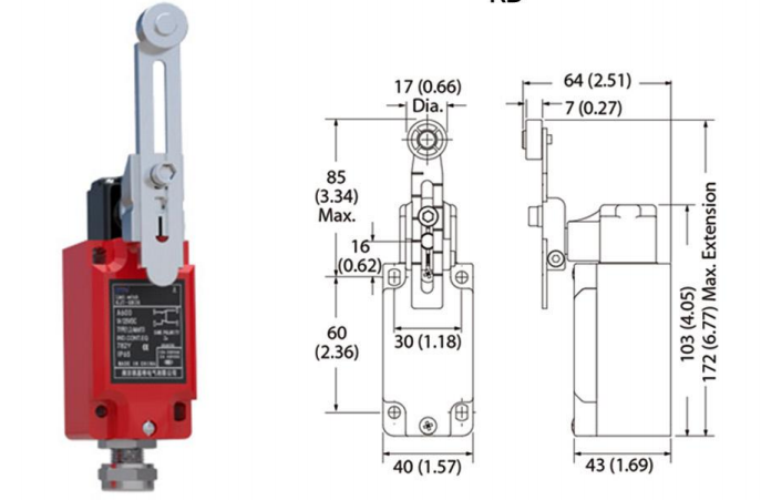 YNTH-2耐高温限位开关专为极端高温工作环境设计）